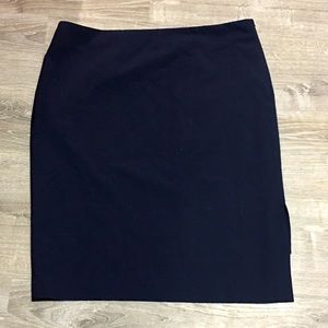 Ann Taylor Navy Blue Pencil Skirt Size 18